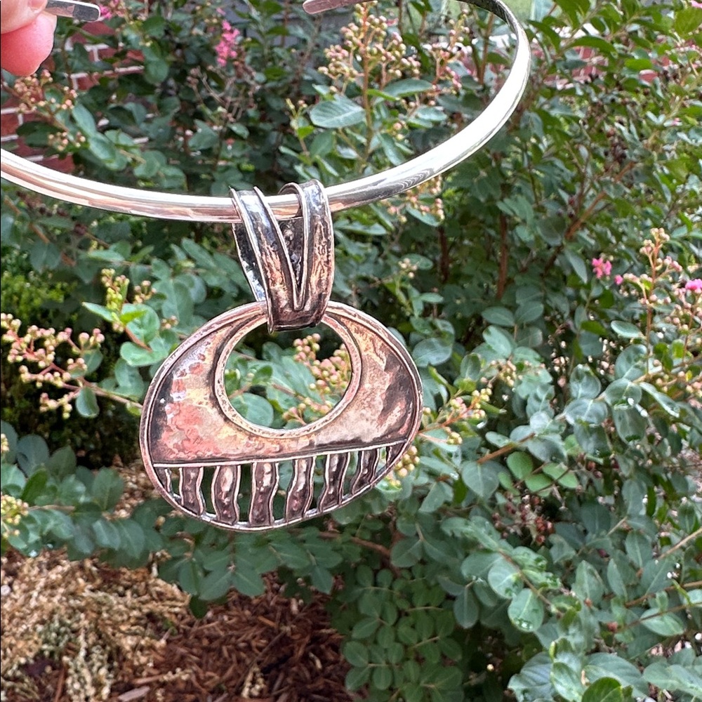 Silpada Modernist Sterling Hammered Pendant